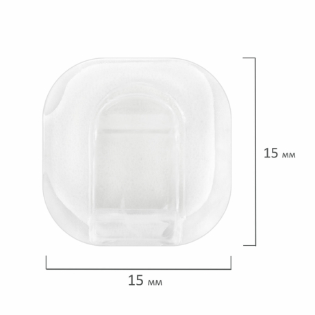 Нарушена упаковка!  <672484> Крючки самоклеящиеся для гирлянд и проводов 1,5х1,5см, КОМПЛЕКТ 36 шт., LAIMA Home, 608796 (608796)