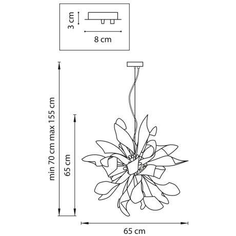 754266 (MD6910-6A) Подвесная люстра Lightstar с поддержкой Маруся Turbio