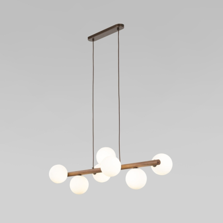 Подвесной светильник со стеклянными плафонами TK Lighting Estera Wood 10272 (a068335)