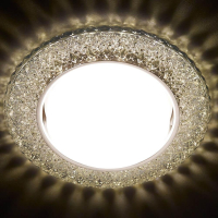 Встраиваемый светильник с лампочкой Ambrella light G298 CL/WW+Lamps