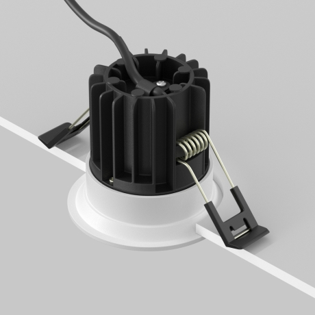 Встраиваемый светильник Maytoni Technical Round DL058-7W4K-W