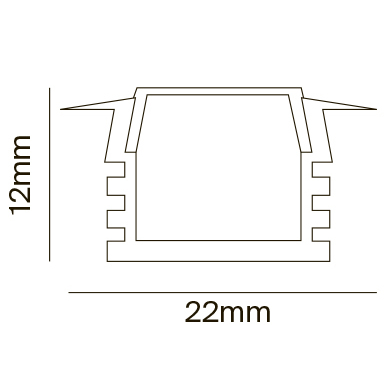Профиль накладной Maytoni Led Strip Алюминиевый профиль ALM005S-2M