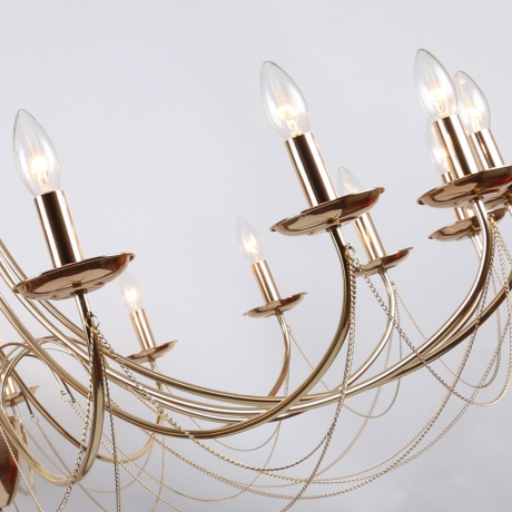 Большая люстра со светодиодными лампочками, комплект от Lustrof. №179019-616781