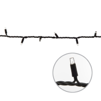 Нарушена упаковка!  <185493> Гирлянда светодиодная 10м с эффектом мерцания. Соединяемая IP67 Uniel (UL-00003943) (ULD-S1000-120-TBK)