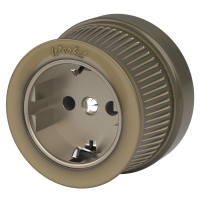 Розетка с заземлением (Бронзовый) ретро Werkel W5771012